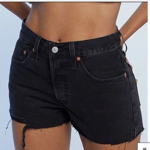 Levi’s High Waist 501’s in black